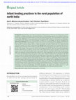 Research paper thumbnail of Infant feeding practices in the rural population of north India