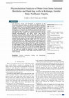 Research paper thumbnail of Physiochemical Analysis of Water from Some Selected Boreholes and Hand dug wells in Kaltungo, Gombe State, Northeast, Nigeria