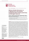 Research paper thumbnail of Nitrous Oxide Emissions in a Wheat/Corn Succession Combining Dairy Slurry and Urea as Nitrogen Sources