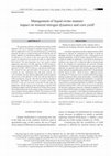 Research paper thumbnail of Management of liquid swine manure: impact on mineral nitrogen dynamics and corn yield