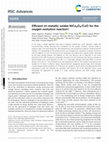 Research paper thumbnail of Efficient tri-metallic oxides NiCo2O4/CuO for the oxygen evolution reaction