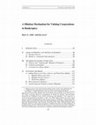 Research paper thumbnail of A Dilution Mechanism for Valuing Corporations in Bankruptcy