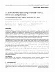 Research paper thumbnail of An instrument for assessing advanced nursing informatics competencies