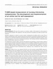 Research paper thumbnail of TIGER-based measurement of nursing informatics competencies: The development and implementation of an online tool for self-assessment