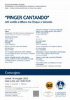 Research paper thumbnail of "Pinger Cantando" Arti sorelle a Milano tra Cinque e Seicento