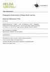 Research paper thumbnail of Pedagogical Infrastructures of Design Studio Learning