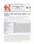 Research paper thumbnail of Evaluation the growth, productivity and profitability of rice (Sukhadhan-3 variety) under different methods of weed management