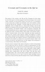 Research paper thumbnail of Covenant and Covenants in the Qur'an