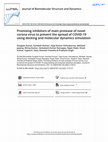 Research paper thumbnail of Promising inhibitors of main protease of novel corona virus to prevent the spread of COVID-19 using docking and molecular dynamics simulation