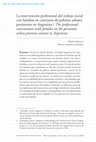 Research paper thumbnail of La intervención profesional del trabajo social con familias en contextos de pobreza urbana persistente en Argentina