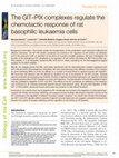 Research paper thumbnail of The GIT-PIX complexes regulate the chemotactic response of rat basophilic leukaemia cells