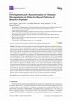 Research paper thumbnail of Development and characterization of chitosan/hyaluronan film for transdermal delivery of thiocolchicoside