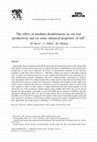 Research paper thumbnail of The effect of medium disinfestation on cut rose productivity and on some chemical properties of tuff