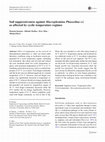 Research paper thumbnail of Soil suppressiveness against Macrophomina Phaseolina s.l. as affected by cyclic temperature regimes