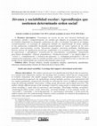 Research paper thumbnail of Jóvenes y sociabilidad escolar: Aprendizajes que sostienen determinado orden social