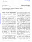 Research paper thumbnail of Exocytosis of peptide functionalized gold nanoparticles in endothelial cells