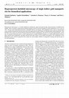 Research paper thumbnail of Hyperspectral darkfield microscopy of single hollow gold nanoparticles for biomedical applications