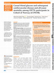 Research paper thumbnail of Casual blood glucose and subsequent cardiovascular disease and all-cause mortality among 159 731 participants in Cohort of Norway (CONOR)