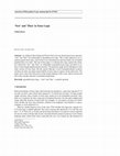 Research paper thumbnail of ‘Now’ and ‘Then’ in Tense Logic