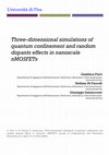 Research paper thumbnail of Three-Dimensional Simulations of Quantum Confinement and Random Dopants Effects in Nanoscale nMOSFETs