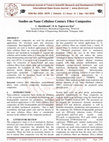 Research paper thumbnail of Studies on Nano Cellulose Century Fiber Composites