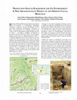 Research paper thumbnail of Production Sites in Karakorum and Its Environment: A New Archaeological Project in the Orkhon Valley, Mongolia