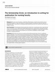 Research paper thumbnail of The Scholarship Circle: an introduction to writing for publication for nursing faculty