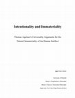 Research paper thumbnail of Intentionality and Immateriality - Thomas Aquinas's Universality Arguments for the Natural Immateriality of the Human Intellect (with corrigenda)