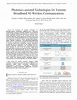 Research paper thumbnail of Photonics-assisted Technologies for Extreme Broadband 5G Wireless Communications