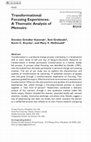 Research paper thumbnail of Transformational Focusing Experiences: A Thematic Analysis of Memoirs