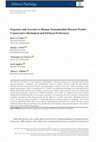 Research paper thumbnail of Exposure and Aversion to Human Transmissible Diseases Predict Conservative Ideological and Partisan Preferences