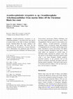 Research paper thumbnail of Acanthocephaloides irregularis n. sp. (Acanthocephala: Arhythmacanthidae) from marine fishes off the Ukrainian Black Sea coast