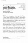 Research paper thumbnail of Redefining cultural, national, and religious identity: The Christian–Vodouist dialogue?