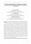 Research paper thumbnail of Is Intra-Party Democracy Possible in Turkey? An Analysis of Political Parties Act and Party By-Laws