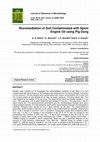 Research paper thumbnail of Bioremediation of Soil Contaminated with Spent Engine Oil using Pig Dung