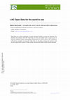 Research paper thumbnail of LHC open data for the world to see