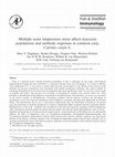 Research paper thumbnail of Multiple acute temperature stress affects leucocyte populations and antibody responses in common carp, Cyprinus carpio L