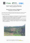 Research paper thumbnail of Rapport d'une mission à Madagascar. 20 janvier au 2 février 1999