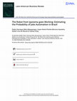 Research paper thumbnail of The Robot from Ipanema goes Working: Estimating the Probability of Jobs Automation in Brazil