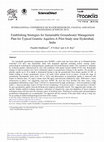 Research paper thumbnail of Establishing Strategies for Sustainable Groundwater Management Plan for Typical Granitic Aquifers-A Pilot Study Near Hyderabad, India