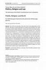 Research paper thumbnail of Politics, Religion and Law The Autonomy of the Polish Constitutional Court in Question