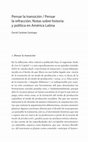 Research paper thumbnail of Pensar la transición / Pensar la refracción. Notas sobre historia y política en América Latina