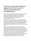 Research paper thumbnail of Recursive combination behavior appears to be the result of a recent brain anatomical complexification I was able to find only recently the article of