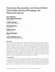 Research paper thumbnail of Coloniality-Decoloniality and Critical Global Citizenship: Identity, Belonging, and Education Abroad