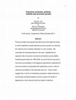 Research paper thumbnail of Executive Constraint, Political Stability and Economic Growth