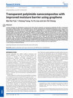 Research paper thumbnail of Transparent polyimide nanocomposites with improved moisture barrier using graphene