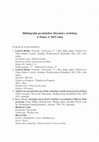 Research paper thumbnail of Bibliografia przekładów literatury serbskiej w Polsce w 2015 roku