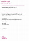 Research paper thumbnail of Censoring and Instrumental Variable Estimation: Biases in Estimates of the Relationship between Father’s and Children’s Years of Education