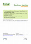 Research paper thumbnail of Potential and limits of automated classification of Big Data