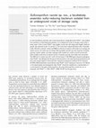 Research paper thumbnail of Sulfurospirillum cavolei sp. nov., a facultatively anaerobic sulfur-reducing bacterium isolated from an underground crude oil storage cavity